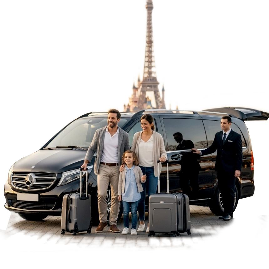 Paris airport shuttle and private transfer service